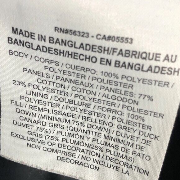 Nike Women XL Uptown 550 Down Cocoon Jacket Charcoal Black Oversize 683928 $320 - Picture 10 of 12